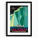 Vintage Alaska Travel Poster – Retro Taku Glacier Cruise Art
