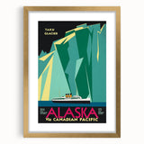 Vintage Alaska Travel Poster – Retro Taku Glacier Cruise Art