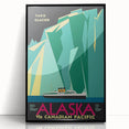 Vintage Alaska Travel Poster – Retro Taku Glacier Cruise Art