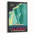 Vintage Alaska Travel Poster – Retro Taku Glacier Cruise Art