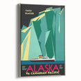 Vintage Alaska Travel Poster – Retro Taku Glacier Cruise Art