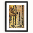 Vintage Venice Travel Poster – Retro Venise et Le Lido Art