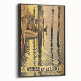 Vintage Venice Travel Poster – Retro Venise et Le Lido Art