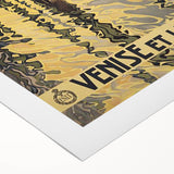 Vintage Venice Travel Poster – Retro Venise et Le Lido Art