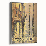 Vintage Venice Travel Poster – Retro Venise et Le Lido Art