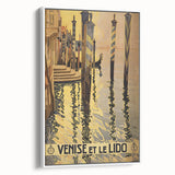 Vintage Venice Travel Poster – Retro Venise et Le Lido Art