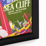 Vintage Sea Cliff Travel Poster – Retro World's Fair Art