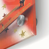 Vintage Kyoto Travel Poster – Retro Japanese Autumn Bridge Art