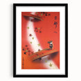 Vintage Kyoto Travel Poster – Retro Japanese Autumn Bridge Art