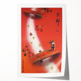 Vintage Kyoto Travel Poster – Retro Japanese Autumn Bridge Art
