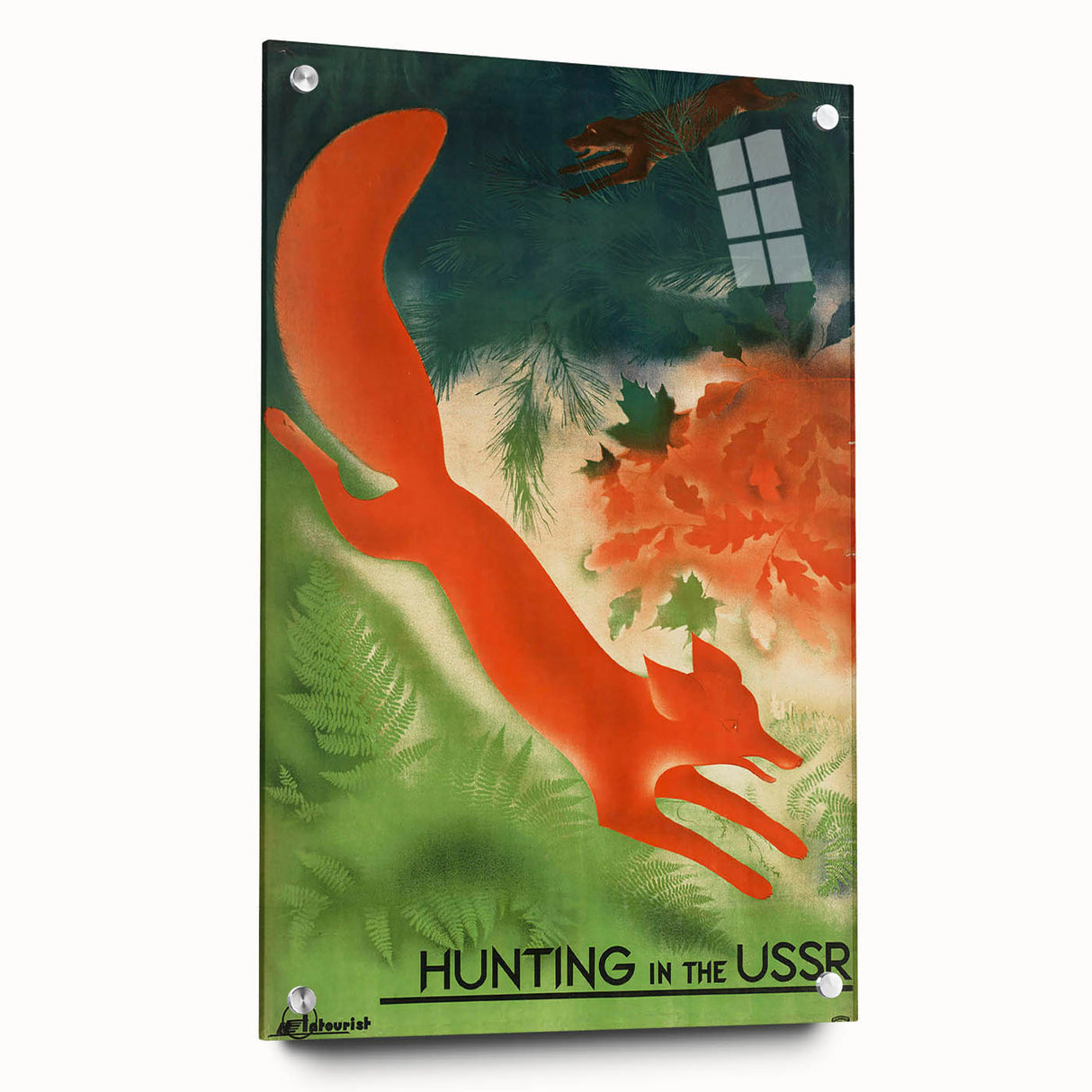 Vintage USSR Hunting Poster – Retro Wildlife Adventure Art