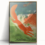 Vintage USSR Hunting Poster – Retro Wildlife Adventure Art