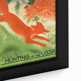 Vintage USSR Hunting Poster – Retro Wildlife Adventure Art