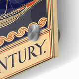 Vintage Sailing Travel Poster – Retro Nautical October Art