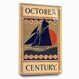 Vintage Sailing Travel Poster – Retro Nautical October Art