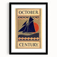 Vintage Sailing Travel Poster – Retro Nautical October Art