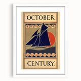 Vintage Sailing Travel Poster – Retro Nautical October Art
