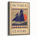 Vintage Sailing Travel Poster – Retro Nautical October Art