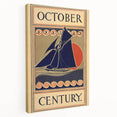 Vintage Sailing Travel Poster – Retro Nautical October Art