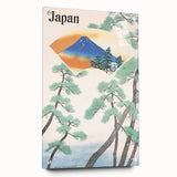 Vintage Japan Travel Poster – Retro Mount Fuji Railway Art