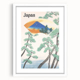 Vintage Japan Travel Poster – Retro Mount Fuji Railway Art