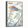 Vintage Japan Travel Poster – Retro Mount Fuji Railway Art