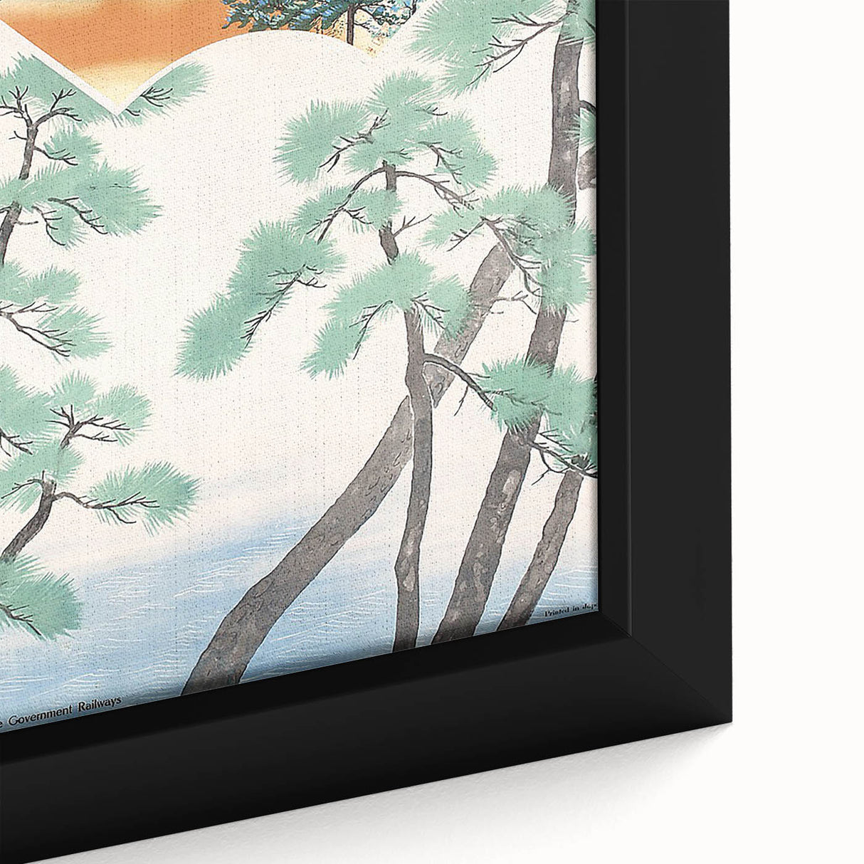 Vintage Japan Travel Poster – Retro Mount Fuji Railway Art