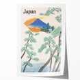 Vintage Japan Travel Poster – Retro Mount Fuji Railway Art