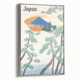 Vintage Japan Travel Poster – Retro Mount Fuji Railway Art
