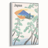 Vintage Japan Travel Poster – Retro Mount Fuji Railway Art