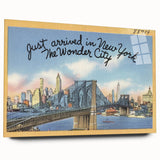Brooklyn Bridge Vintage Poster – Retro New York City Art