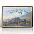 Brooklyn Bridge Vintage Poster – Retro New York City Art