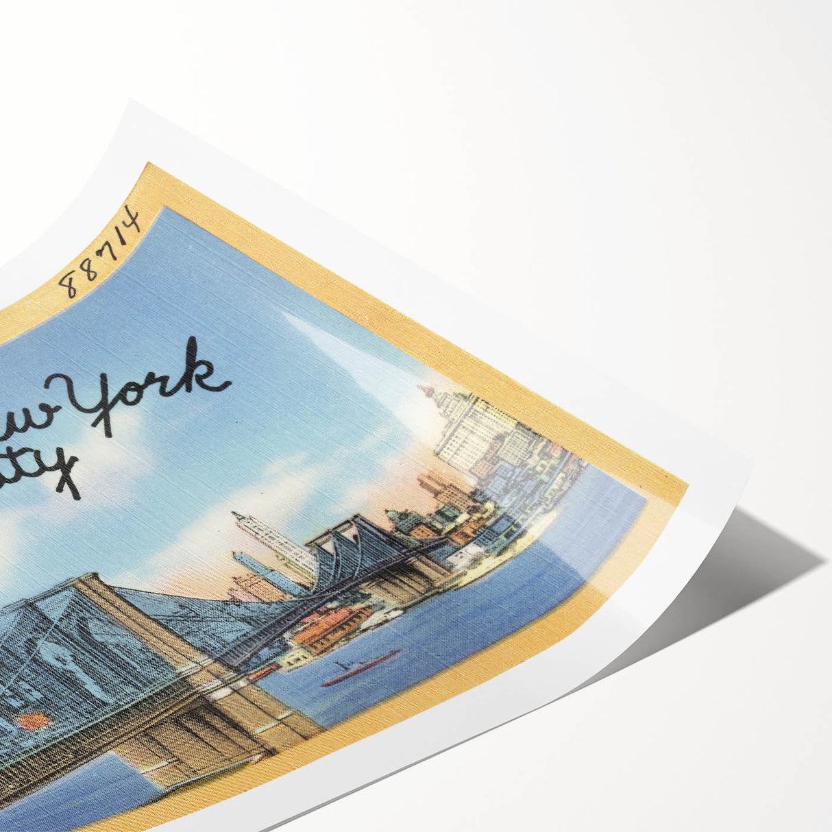 Brooklyn Bridge Vintage Poster – Retro New York City Art