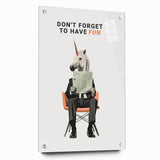 Quirky Unicorn Wall Art – Retro Fun Typography Poster