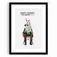 Quirky Unicorn Wall Art – Retro Fun Typography Poster