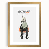 Quirky Unicorn Wall Art – Retro Fun Typography Poster