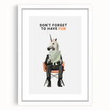 Quirky Unicorn Wall Art – Retro Fun Typography Poster