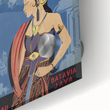 Vintage Java Travel Poster – Retro Indonesian Tourism Art