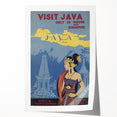 Vintage Java Travel Poster – Retro Indonesian Tourism Art