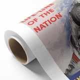 Vintage Railroad Travel Poster – Retro American Train Art