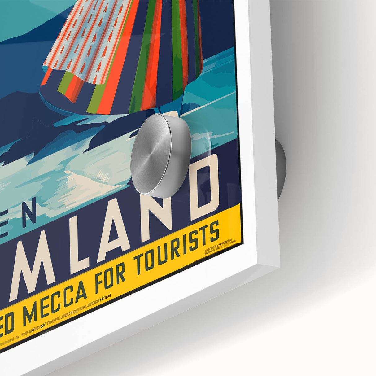 Vintage Sweden Värmland Travel Poster – Retro Nordic Wall Art