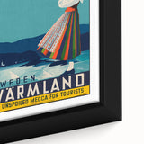 Vintage Sweden Värmland Travel Poster – Retro Nordic Wall Art