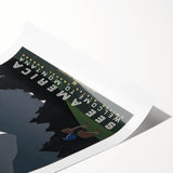 Vintage Montana Travel Poster – Retro See America Wall Art Print