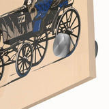 Vintage Horse-Drawn Carriage Poster - Retro Elegant Travel Art
