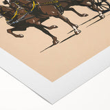 Vintage Horse-Drawn Carriage Poster - Retro Elegant Travel Art