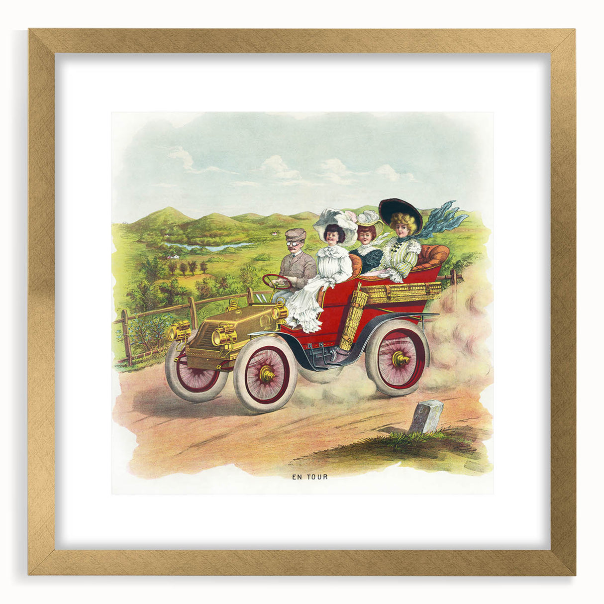 Old-World Road Trip Poster – Vintage Classic Travel Art