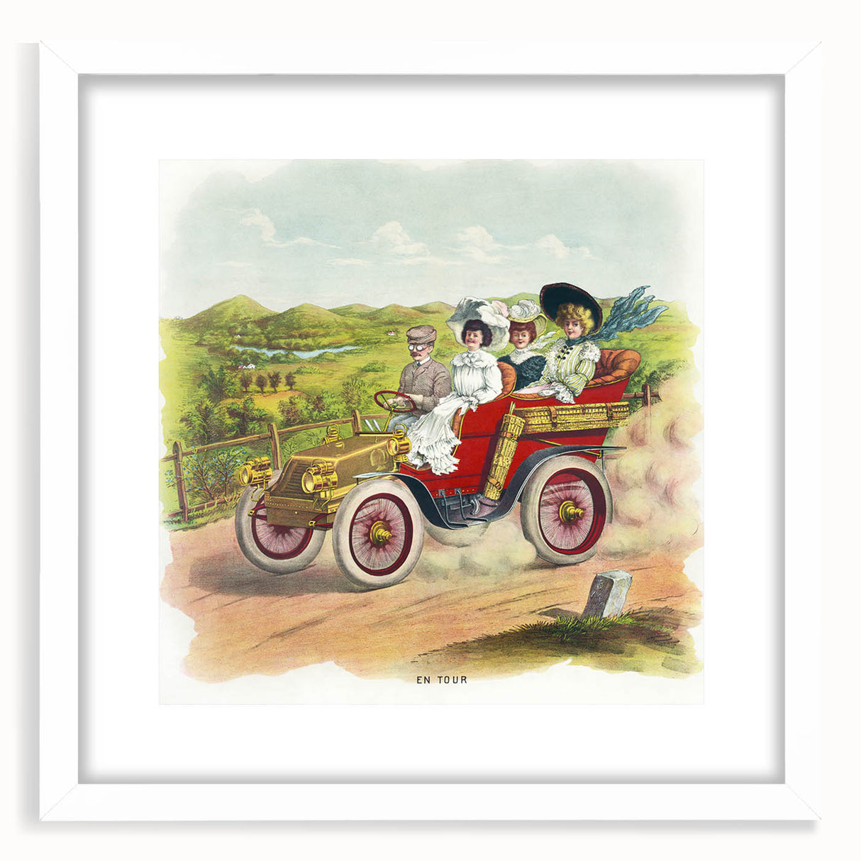 Old-World Road Trip Poster – Vintage Classic Travel Art