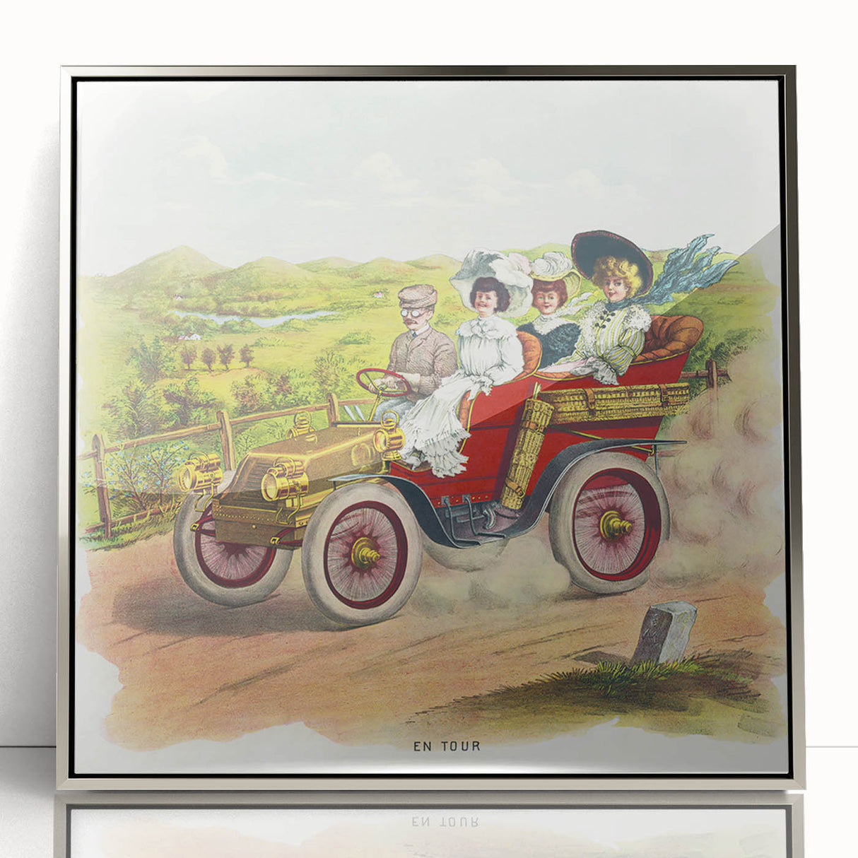 Old-World Road Trip Poster – Vintage Classic Travel Art