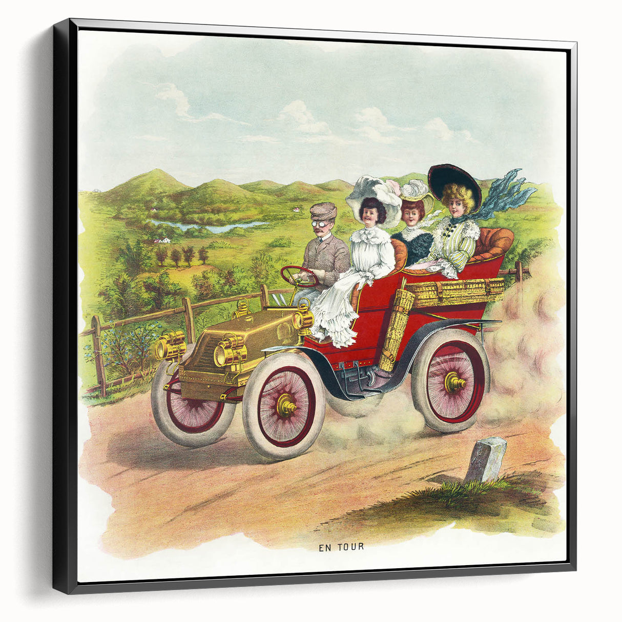 Old-World Road Trip Poster – Vintage Classic Travel Art