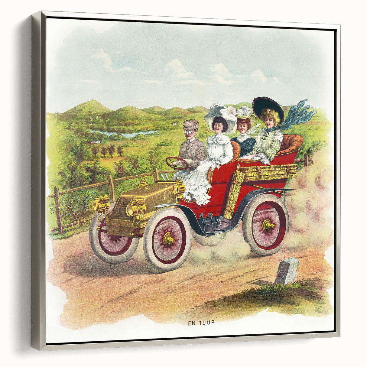 Old-World Road Trip Poster – Vintage Classic Travel Art